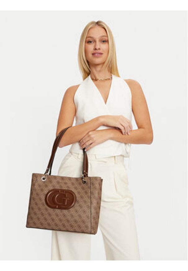Guess Torebka HWESG9 51325 Beżowy. Kolor: beżowy. Materiał: skórzane