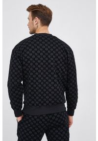 Karl Lagerfeld Bluza bawełniana kolor czarny wzorzysta. Okazja: na co dzień. Kolor: czarny. Materiał: bawełna. Styl: casual #8