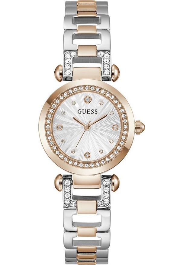 Zegarek damski Guess GW0869L2 CYRKONIE srebrny. Kolor: srebrny