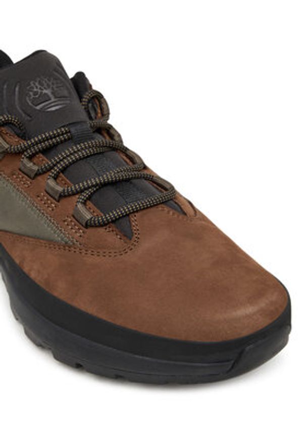 Timberland Sneakersy Euro Trekker Low Lace TB0A6DP5EUW1 Brązowy. Kolor: brązowy. Materiał: nubuk, skóra