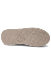 Beżowe Sneakersy Lamanti Damskie Stylowe Obuwie. Okazja: na co dzień. Nosek buta: okrągły. Kolor: beżowy. Materiał: jeans, skóra #8