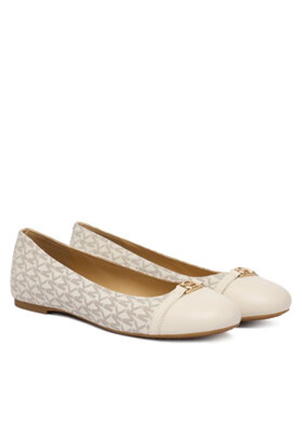 MICHAEL Michael Kors Baleriny Mandy Flat 40F5MAFP1L Écru. Materiał: skóra
