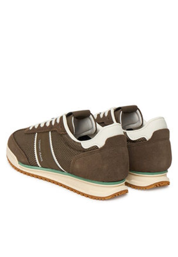 Tommy Jeans Sneakersy Tjw Low Profile Runner EN0EN02862 Brązowy. Kolor: brązowy. Materiał: materiał