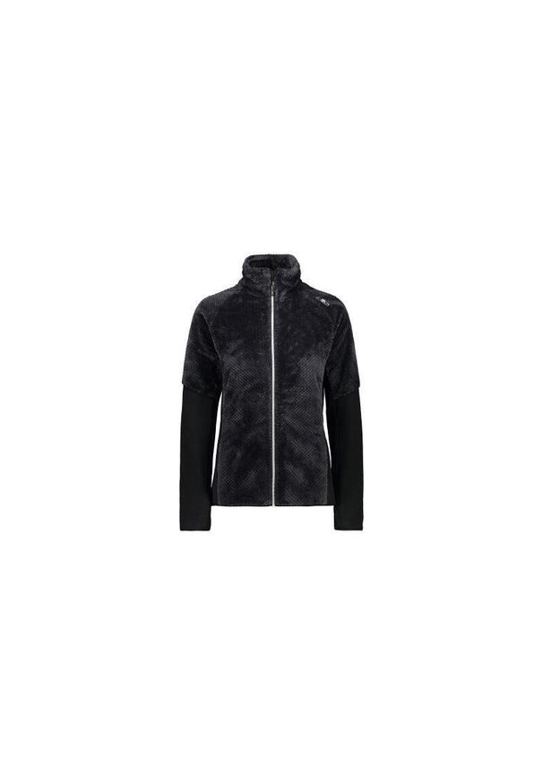 Polar damski CMP Carmela Jacket. Kolor: czarny. Materiał: polar