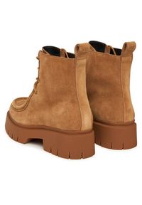 Hugo - HUGO Trzewiki Kris 50552733 Brązowy. Kolor: brązowy. Materiał: skóra, zamsz #2