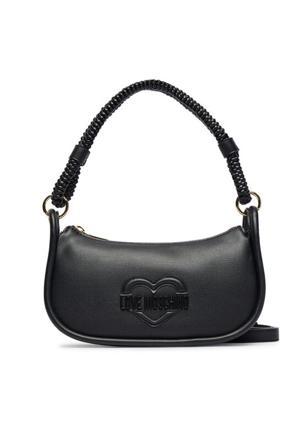 Love Moschino - LOVE MOSCHINO Torebka JC4098PP1OLL0000 Czarny. Kolor: czarny. Materiał: skórzane