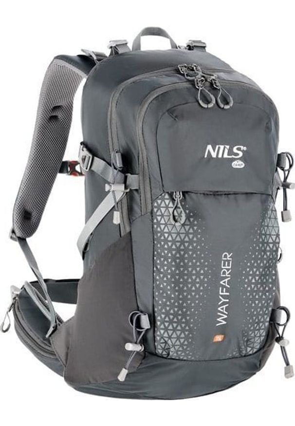 NILS EXTREME - Plecak turystyczny Nils Extreme Plecak turystyczny Nils Extreme Wayfarer 35l Grafitowy + Zielony Bukłak NC1720 2l. Kolor: szary, wielokolorowy, zielony
