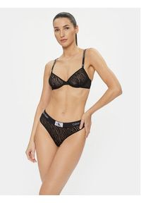 Calvin Klein Underwear Biustonosz z fiszbiną 000QF7376E Czarny. Kolor: czarny. Materiał: syntetyk