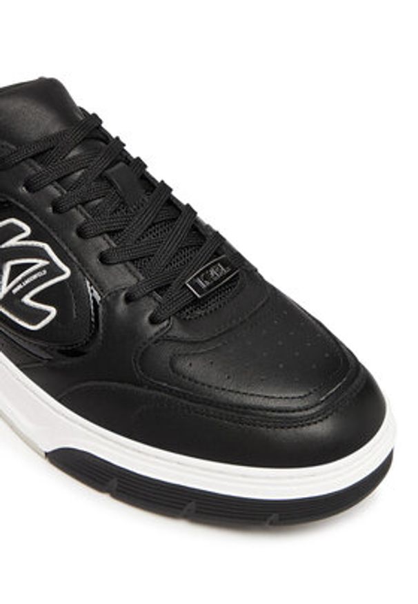 Karl Lagerfeld - KARL LAGERFELD Sneakersy KL53025 Czarny. Kolor: czarny. Materiał: skóra