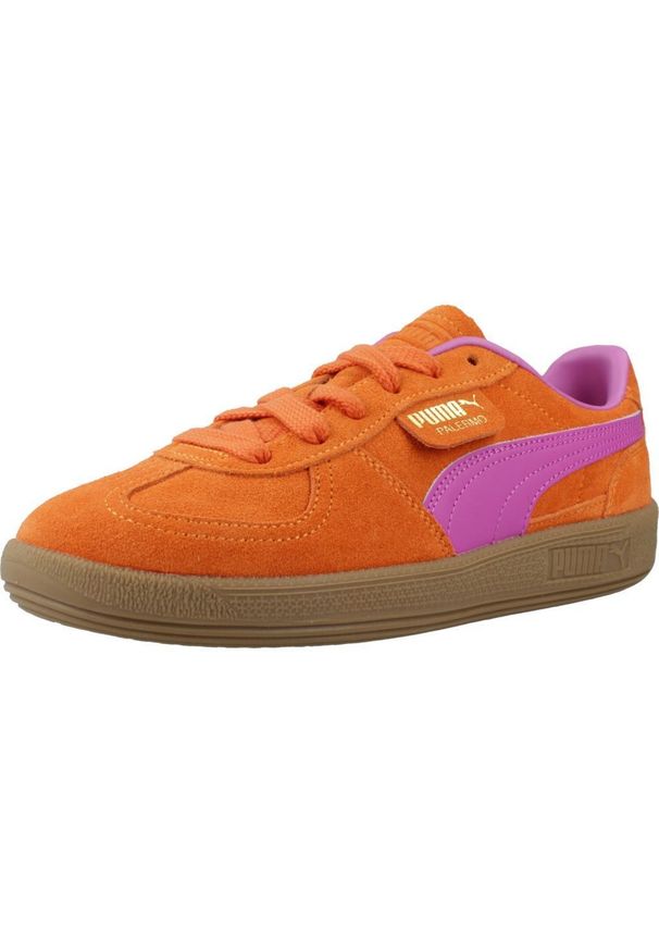 Tenisówki Puma Model Palermo Jr Kolor Pomarańczowy. Kolor: pomarańczowy. Materiał: tkanina