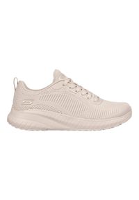 skechers - Buty do chodzenia damskie Skechers Bobs Squad Chaos. Kolor: różowy. Materiał: materiał, syntetyk. Sport: turystyka piesza