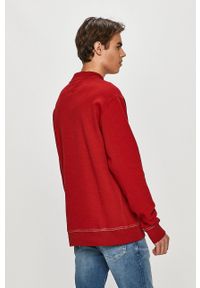 Tommy Jeans - Bluza bawełniana. Okazja: na co dzień. Kolor: czerwony. Materiał: bawełna. Wzór: aplikacja. Styl: casual #5