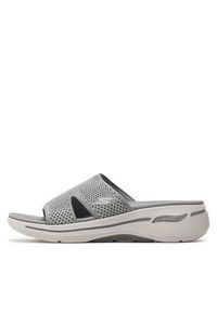 skechers - Skechers Klapki Go Walk Arch Fit Sandal-Joyful 140274/GRY Szary. Kolor: szary #5