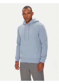 TOMMY HILFIGER - Tommy Hilfiger Bluza Logo MW0MW32673 Niebieski Regular Fit. Kolor: niebieski. Materiał: syntetyk, bawełna #1