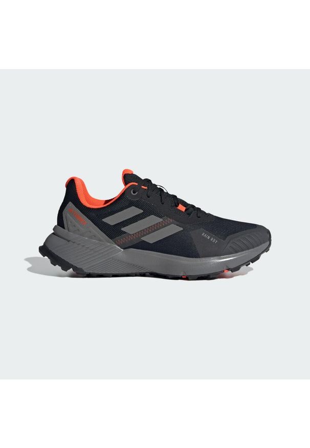 Adidas - Buty Terrex Soulstride RAIN.RDY Trail Running. Kolor: czarny, czerwony, szary, wielokolorowy. Materiał: materiał. Model: Adidas Terrex. Sport: bieganie