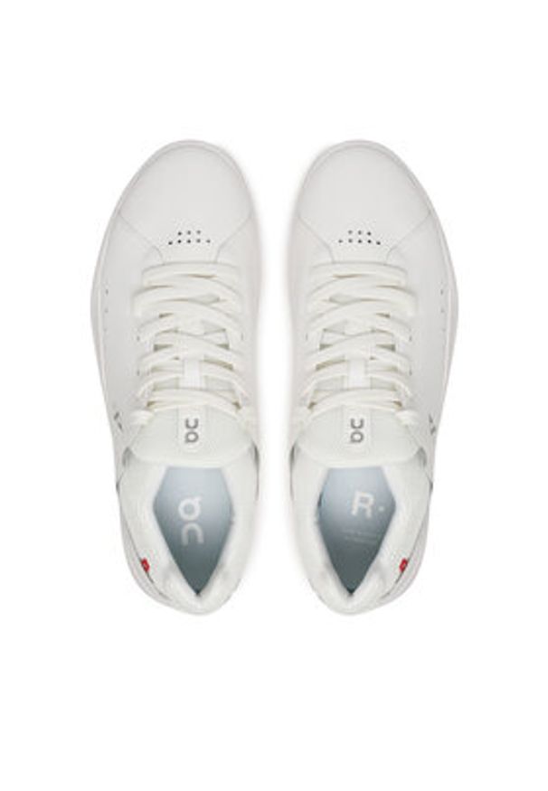 On Buty do biegania The Roger Advantage 3MD10640108 Biały. Kolor: biały. Materiał: skóra