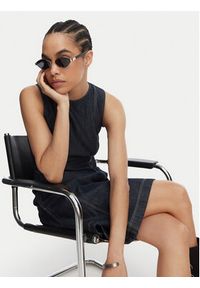 G-Star RAW - G-Star Raw Sukienka jeansowa D29077-D539 Granatowy Regular Fit. Kolor: niebieski. Materiał: bawełna #3