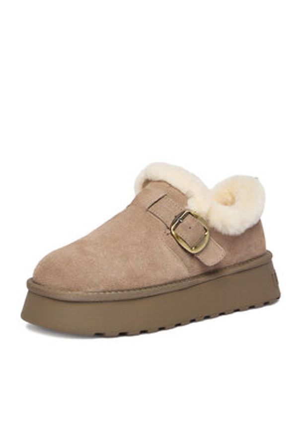 Badura Śniegowce EO-CALLIE-TS6288-01 Szary. Kolor: szary. Materiał: skóra, zamsz