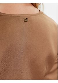 Marciano Guess Bluzka 3YGH56 9861Z Brązowy Slim Fit. Kolor: brązowy. Materiał: syntetyk