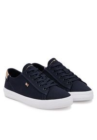 TOMMY HILFIGER - Tommy Hilfiger Sneakersy Vulc Canvas Lace Up Sneaker FW0FW08647 Granatowy. Kolor: niebieski. Materiał: materiał #4