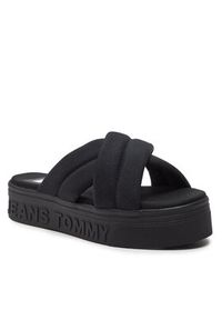 Tommy Jeans Klapki Tjw Lettering Flatform Sandal EN0EN02465 Czarny. Kolor: czarny #3