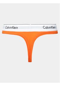 Calvin Klein Underwear Stringi 0000F3786E Pomarańczowy. Kolor: pomarańczowy. Materiał: bawełna #4