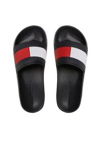 TOMMY HILFIGER - Tommy Hilfiger Klapki Rubber Th Flag Pool Slide FM0FM04236 Granatowy. Kolor: niebieski #4