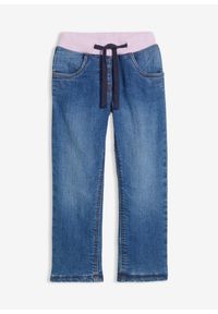 bonprix - Wygodne dżinsy termiczne na podszewce z polaru. Kolekcja: plus size. Kolor: niebieski. Styl: elegancki #1