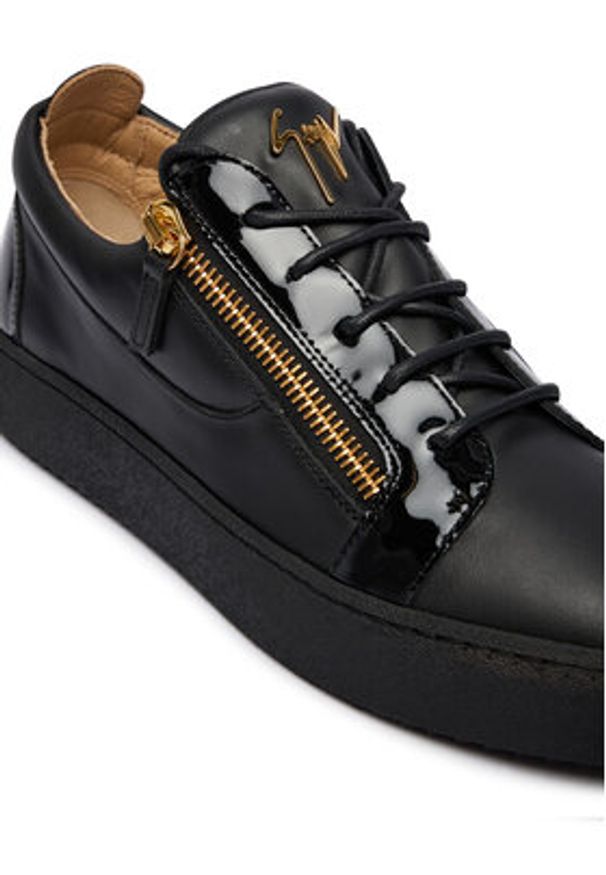 Giuseppe Zanotti Sneakersy RU50000/003 Czarny. Kolor: czarny. Materiał: skóra