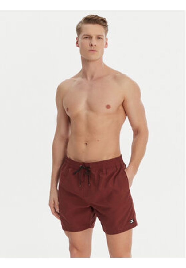 Billabong Szorty kąpielowe All Day EBYJV00134 Bordowy Regular Fit. Kolor: czerwony. Materiał: syntetyk