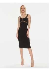 Marciano Guess Sukienka dzianinowa 4GGK25 5634Z Czarny Bodycon Fit. Kolor: czarny. Materiał: wiskoza. Typ sukienki: bodycon