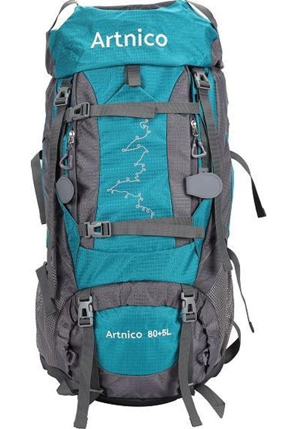 Plecak turystyczny Artnico HW298 80 l + 5 l Turkusowy. Kolor: turkusowy