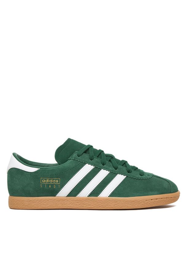 Adidas - adidas Sneakersy Stadt JI1883 Zielony. Kolor: zielony. Materiał: zamsz, skóra