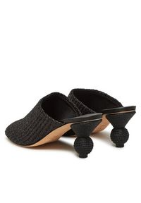 Weekend Max Mara Klapki 2515521015600 Czarny. Kolor: czarny. Materiał: materiał