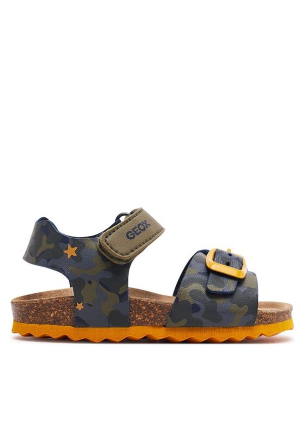 Geox Sandały B Sandal Chalki Boy B922QA 00454 C3375 M Zielony. Kolor: zielony