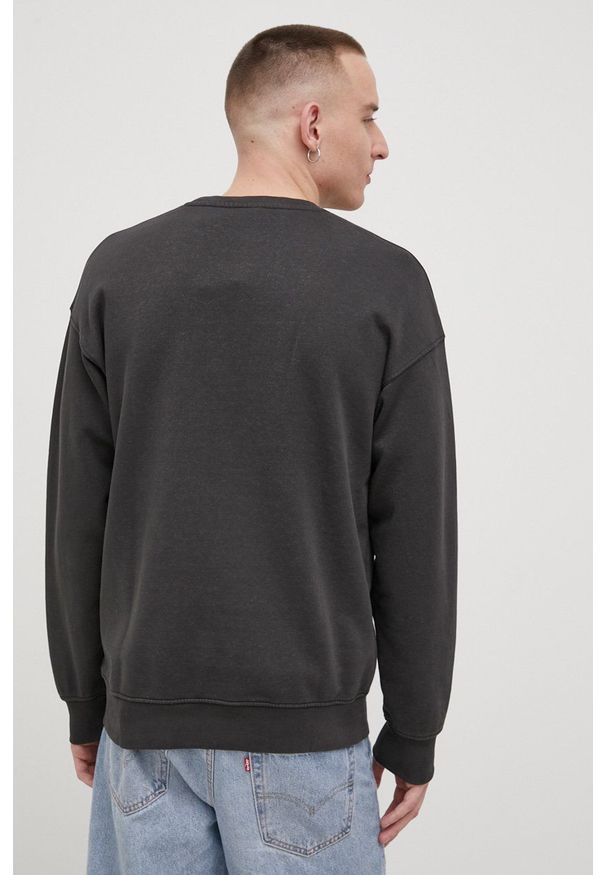 Jack & Jones Bluza męska kolor szary z nadrukiem. Kolor: szary. Materiał: dzianina. Wzór: nadruk