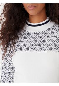 Guess Sweter W5BR24 Z3JD2 Écru Slim Fit. Materiał: syntetyk #5