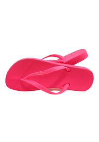 Klapki japonki damskie Ipanema 82591 AG368 Pink Neon różowe. Okazja: na plażę, na co dzień. Kolor: różowy. Materiał: guma. Sezon: lato. Styl: casual, elegancki, wakacyjny