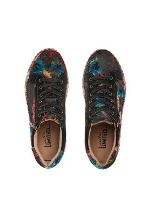 Laura Vita Sneakersy Nikito 04 Czarny. Kolor: czarny. Materiał: materiał