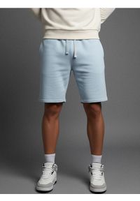 Sinsay - Szorty slim fit - błękitny. Kolor: niebieski