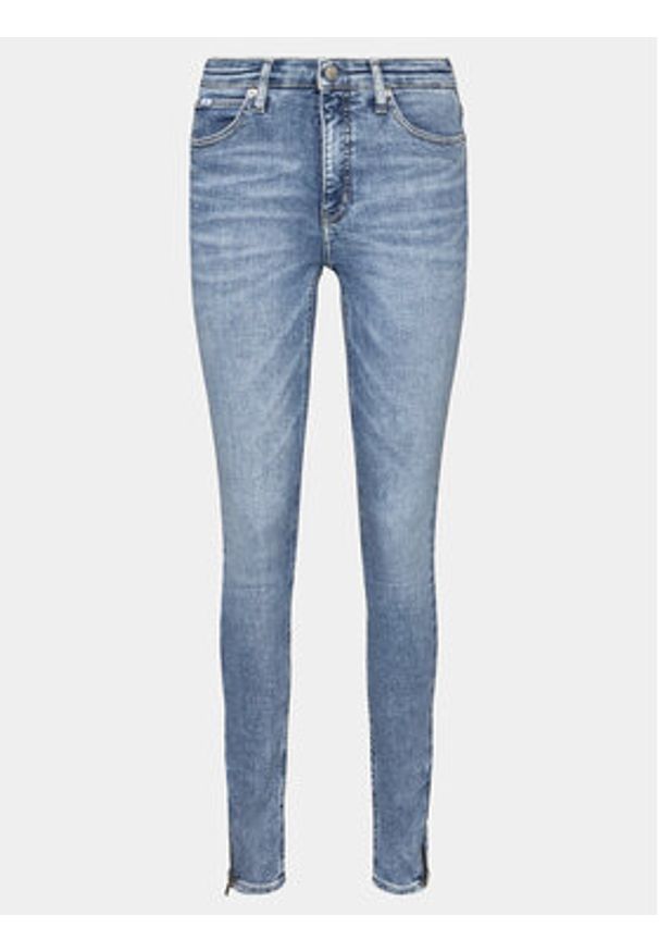 Calvin Klein Jeans Jeansy J20J222773 Niebieski Super Skinny Fit. Kolor: niebieski