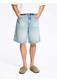 Reserved - Jeansowe szorty baggy - niebieski. Kolor: niebieski. Materiał: jeans