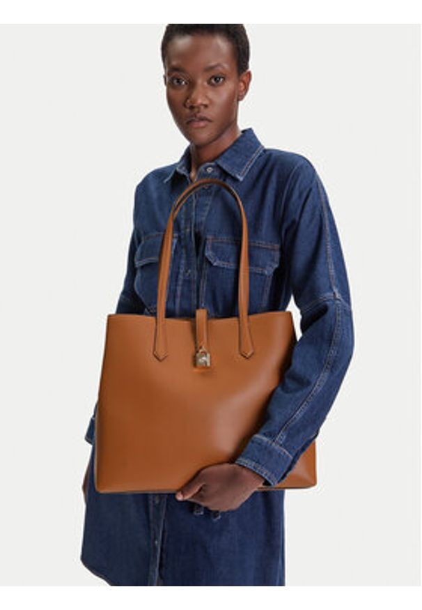 Karl Lagerfeld - KARL LAGERFELD Torebka A3W30150 Brązowy. Kolor: brązowy. Materiał: skórzane