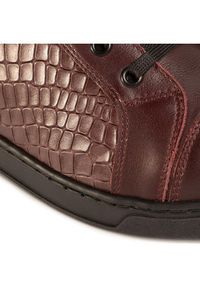 Gino Rossi Sneakersy Dex MTU439-K55-0793-7777-0 Bordowy. Kolor: czerwony. Materiał: skóra