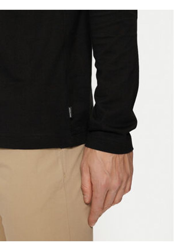 Jack & Jones Golf Blabushwick 12261397 Czarny Regular Fit. Typ kołnierza: golf. Kolor: czarny. Materiał: bawełna