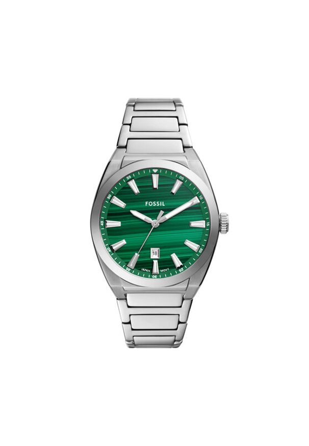 Fossil Zegarek Everett FS6056 Srebrny. Kolor: srebrny