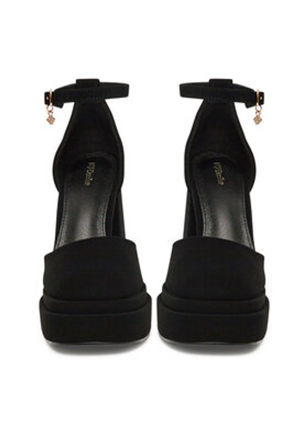 DeeZee Czółenka LW85478-6a Czarny. Kolor: czarny. Materiał: materiał