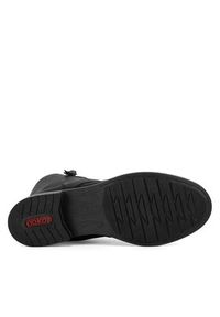 Rieker Trzewiki 72221-00 Czarny. Kolor: czarny. Materiał: materiał #5