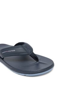 TOMMY HILFIGER - Tommy Hilfiger Japonki Molded Comfort Th Beach Sandal FM0FM05508 Granatowy. Kolor: niebieski. Materiał: skóra #3