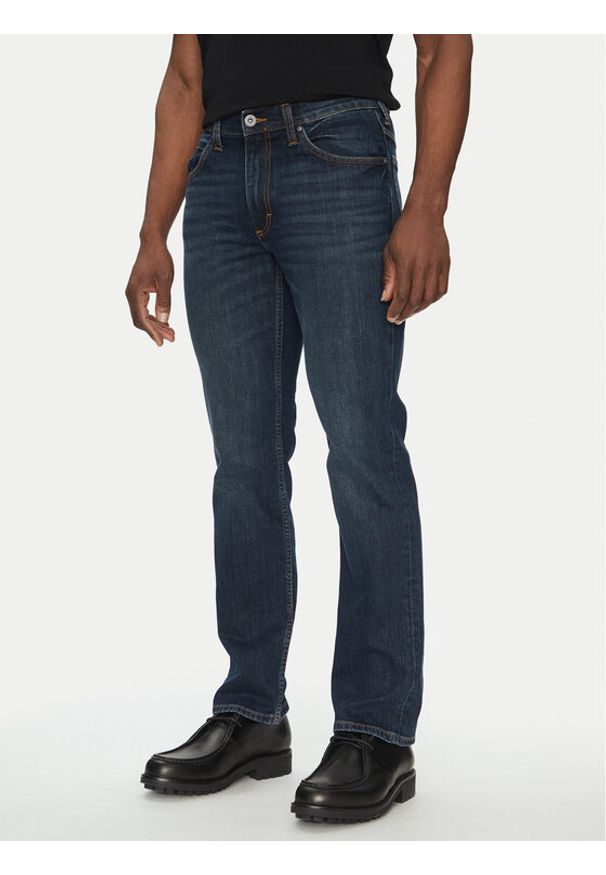 Mustang Jeansy Tramper 1013717 Granatowy Straight Leg. Kolor: niebieski